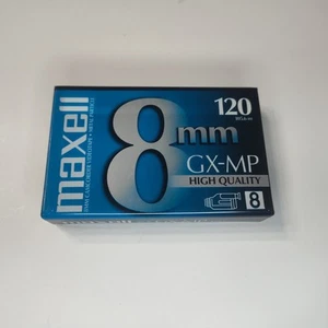 Maxell 8mm GX-MP High Quality 120 Camcorder Video Cassette Tape NEW SEALED - Picture 1 of 2