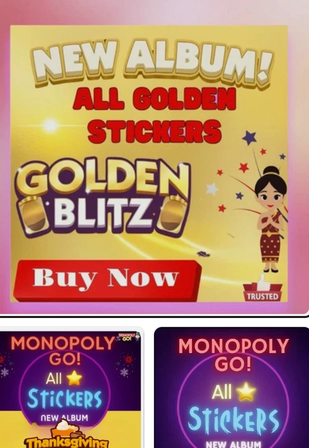 ⭐Pegatinas DORADAS disponibles⚡Pegatina Monopoly Go 1-6⭐PRECIOS MÁS BARATOS🔥24/7 Ok * Foto 1 de 1