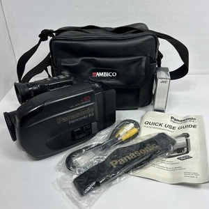 Panasonic Palmcorder IQ Camcorder PV-IQ404 Case Manual Strap Cords Battery -READ - Picture 1 of 21