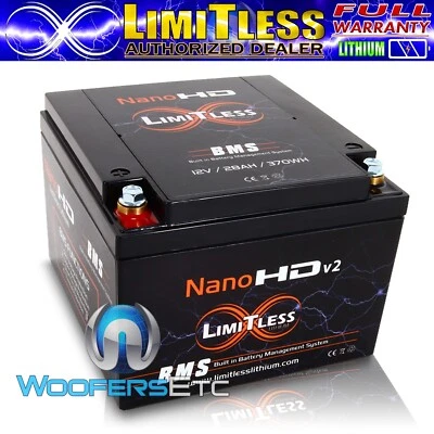 LIMITLESS LITHIUM NANO -HDV2 MOTORCYCLE POWER SPORTS 30AH LIFEPO4 BATTERY NEW