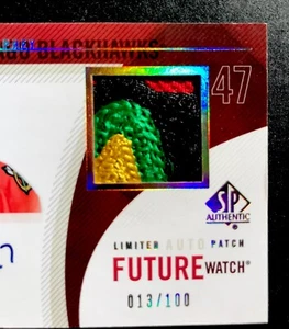 10-11 SP Authentic Evan Brophy SER #/100 Sick 4 Color￼ Rookie Patch Auto MINT - Picture 1 of 3