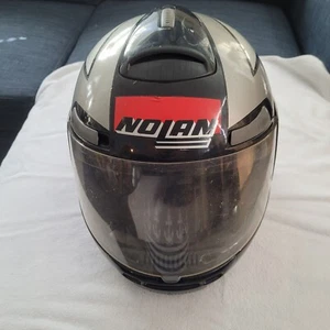 Casco de motocicleta Nolan 1992 N37 DOT XL 62 negro rojo gris - Imagen 1 de 10