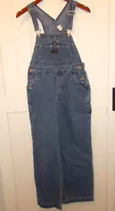 Jeans blu vintage Jordache denim falegname bavaglino donna taglia S (3-5) Y2K - Foto 1 di 10