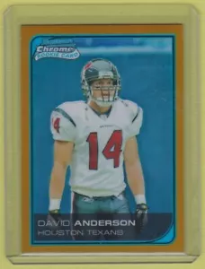 2006 Bowman Cromo Oro Rifrattore David Anderson #10/50 Texans CSU Rams - Foto 1 di 1