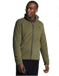 The North Face Men's Sweatshirt Dunraven Long Sleeve Sherpa Full Zip Sweater - Picture 1 of 2