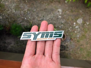 SYMS RACING TEAM Metal Emblem Badge Logo For SUBARU GC8 Sti - Picture 1 of 12