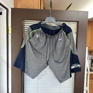 Authentic Nike Seattle Seahawks ELITE NFL Football Shorts Gym Active Jersey