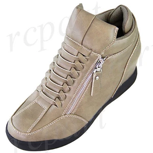 New fashion women's shoes wedge boot side zipper synthetic solid taupe casual - Picture 1 of 1