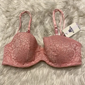 b temptd by Wacoal 32D Bra Pink Balconette Underwire Back Closure 953144 NEW - Picture 1 of 8