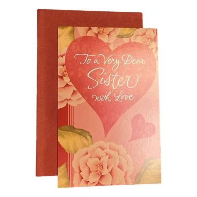 Поздравительная открытка на День святого Валентина для сестры - очень дорогой сестре остроумие; сердца, Fl - Изображение 1 из 2