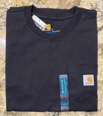 Carhartt Hombres Ropa de Trabajo Bolsillo Camiseta Cuello Redondo Calce Relajado Nueva Foto 1 de 2