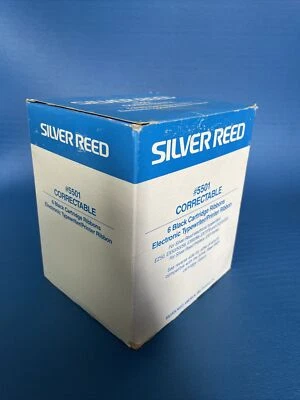 6-Pack SILVER REED #5501 Correctable Cartridge Ribbons For Electronic Typewriter - Image 1 of 4
