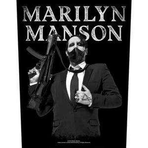 MARILYN MANSON MACHINE GUN LARGE SIZE SEW ON BACK PATCH OFFICIALLY LICENSED - Picture 1 of 6