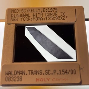 Ellsworth Kelly "Diagonal W Curve" 35mm Art Slide Color Field Hard Edge Painting - Picture 1 of 3