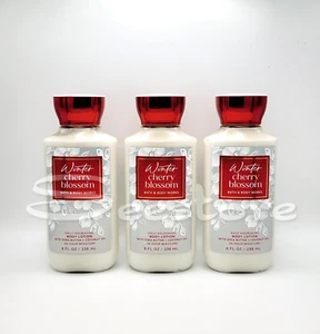 3 Bath & Body Works Winter Cherry Blossom Daily Nourishing Body Lotion 8 fl oz - Picture 1 of 1