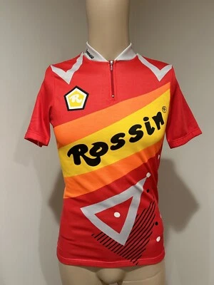 Camiseta deportiva de ciclismo vintage NOS ROSSIN Tommaso talla 3 mediana hecha en Italia Foto 1 de 4