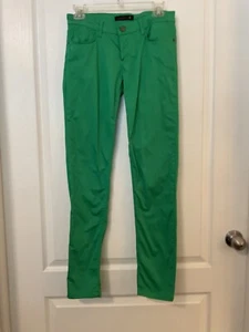 Monton Jeans  Women's US Size S Green Cotton Stretch -B13 - Picture 1 of 11