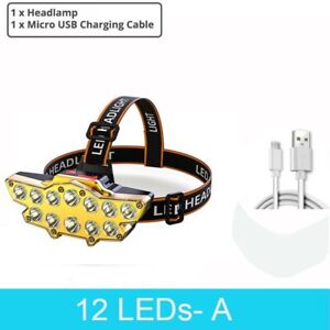 Outdoor Super Bright LED Headlight Rechargeable Headlamp Outdoor Camping Lights