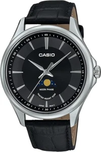Casio MTP-M100L-1AV watch Moon Phase Black - Picture 1 of 6