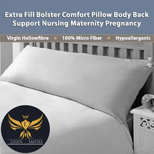 Extra Fil Bolster Comfort Pillow Body Back Support Nursing Maternity Pregnancy - Picture 1 of 89