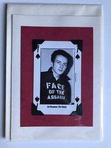 Joe Strummer The Clash Vintage NME Playing Card On Blank Card (birthday)