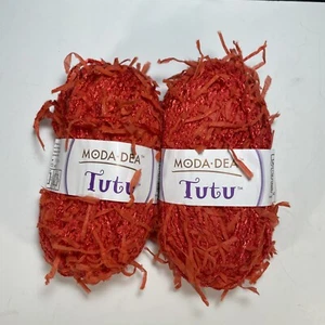 Moda Dea Tutu Fun Fur Eyelash Yarn Geranium #3278 2 Skeins Discontinued - Picture 1 of 8