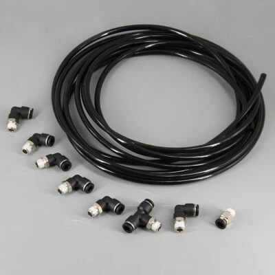 Universal Push Lock One Touch Vacuum Fitting Kit For Tial Bov Turbo 1/8th NPT US - Image 1 of 4