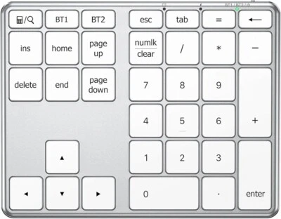 Number Pad iClever Bluetooth Multi Devices Wireless Number Pad USB C Rechargeabl - Image 1 of 4