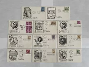 1958 Lot B of 11 US FDC First Day Covers US Air Mail Good Condition - Picture 1 of 2