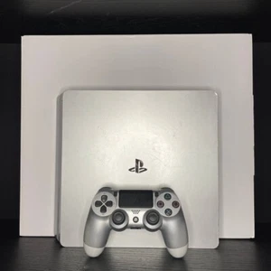CONSOLE SONY PS4 PLAYSTATION 4 SLIM SILVER / ARGENTO LIMITED EDITION - COMPLETA - Imagen 1 de 8