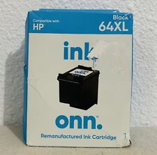 ONN Remanufactured Ink Cartridge HP 64XL Black New Sealed
