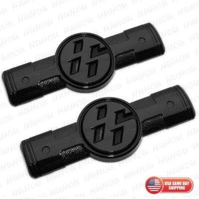 2pcs SCION FRS FR-S GT 86 Side Fender Gloss Black Badge Nameplate Logo Emblem Foto 1 de 4