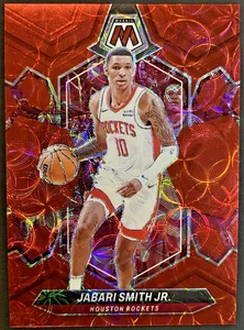 Jabari Smith Jr. 2023-24 Panini Mosaic #7 Red International /75 - Picture 1 of 2