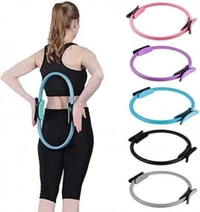 Resistance Pilates Ring | Double Handled Fitness Circle | Yoga & Gym Workout Ton - Picture 1 of 17