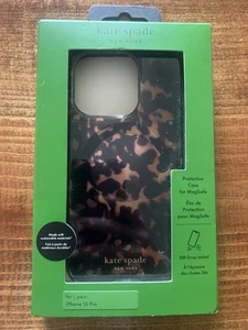 Kate Spade Hard Shell Case with MagSafe for Apple iPhone 15 Pro 6.1" tortoise - Picture 1 of 3