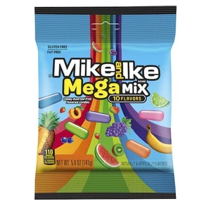 Mike & Ike Mega Mix Peg Bag, 5 Ounce, 12 Per Case - Picture 1 of 3