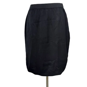 ST. JOHN Basics Santana gonna in maglia nera minimalista carriera dritta taglia 14 - Foto 1 di 12