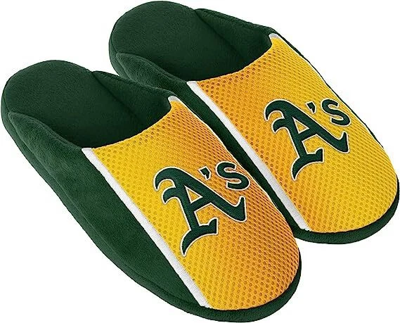 Oakland Athletics Slipper - Men Big Logo - (1 Pair) - S - Image 1 of 1