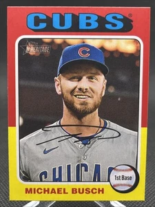 2024 Topps Heritage High Number Michael Busch #537 Cubs - Picture 1 of 2