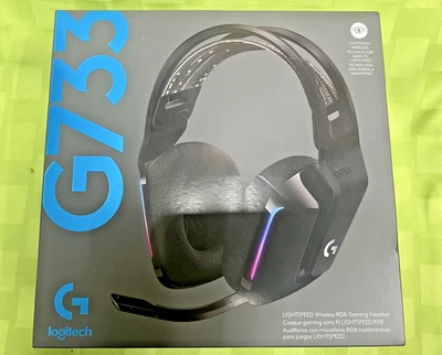 NEW Logitech  G733 LIGHTSPEED Wireless Gaming Headset for PS4, PC Black $160+ - Image 1 of 4