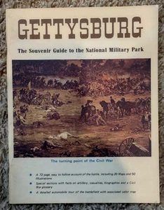 Gettysburg, Guía de recuerdo del Parque Nacional Militar, tapa dura, 72 páginas - Imagen 1 de 7