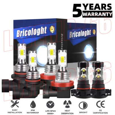 Combo de faros LED + luces antiniebla para GMC Yukon XL 2015 2016 2017 2018 2019 Foto 1 de 4