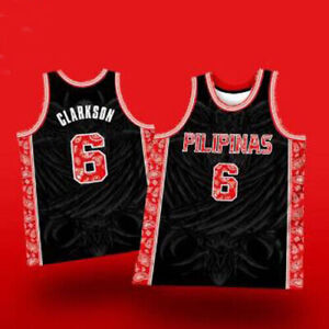 Design Jordan Clarkson #6 Team Pilipinas Basketball Jersey Philippines Custom