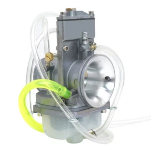 Motorcycle 38mm Carburetor Carb 2 Stroke with Throttle Cable Replacement - Foto 1 di 10