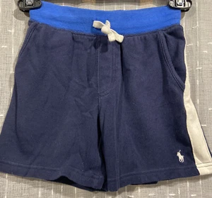 Boys Ralph Lauren Polo Navy White Pony Summer Cotton Shorts 4 - Picture 1 of 2