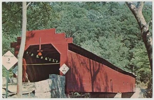 Puente cubierto Martin's Mill, cerca de Greencastle, Pensilvania - Imagen 1 de 2