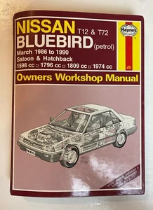 1473 - Nissan Bluebird T12 & T72 Petrol Mar 1986-1990 Haynes Owners Manual - SC - Picture 1 of 4