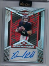 Desmond Ridder 2022 Wild Card Alumination Auto Silver #'d 14/100 RC FALCONS