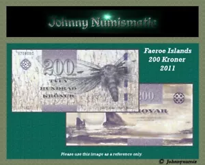 Faeroe Islands 200 Kroner 2011 UNC - Picture 1 of 3