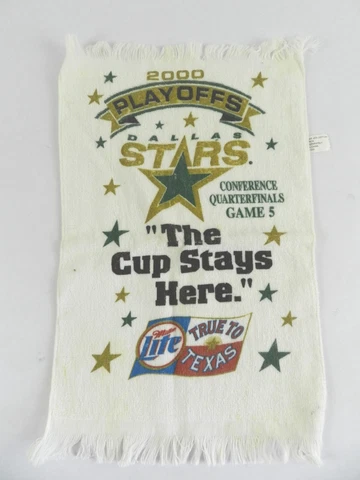 Dallas Stars 2000 Playoffs Game 5 Quarter Finals Rally Towel Miller Lite Cover